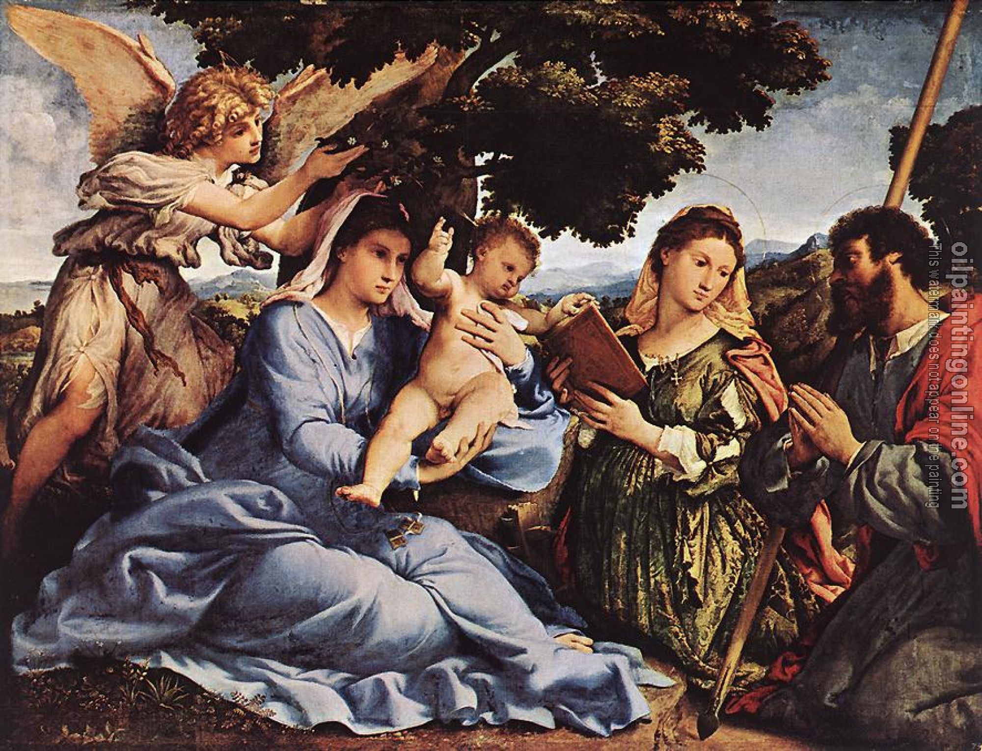 Lotto, Lorenzo - Madonna and Child with Saints and an Angel